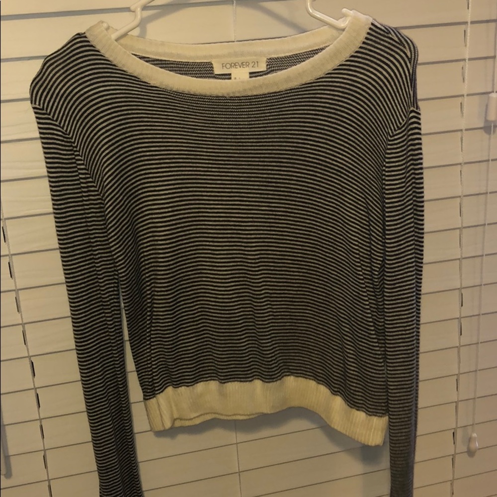 Striped Sweater Crop